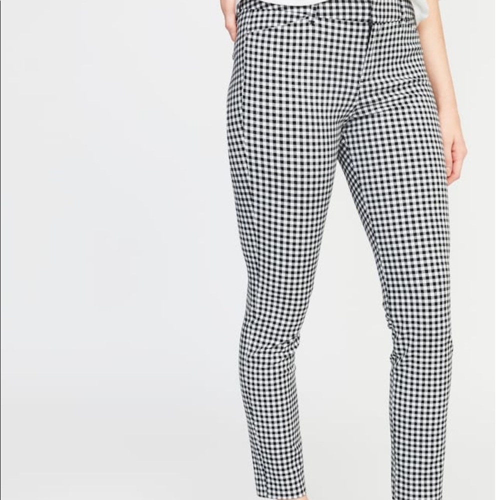 Gingham Print Pants